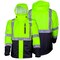Mobile Warming Men's Hi Viz Yellow/Black Heated Rain Jacket, Bluetooth, 2X, 7.4V MWMJ16100620